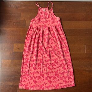 Pink Butterfly Print Dress